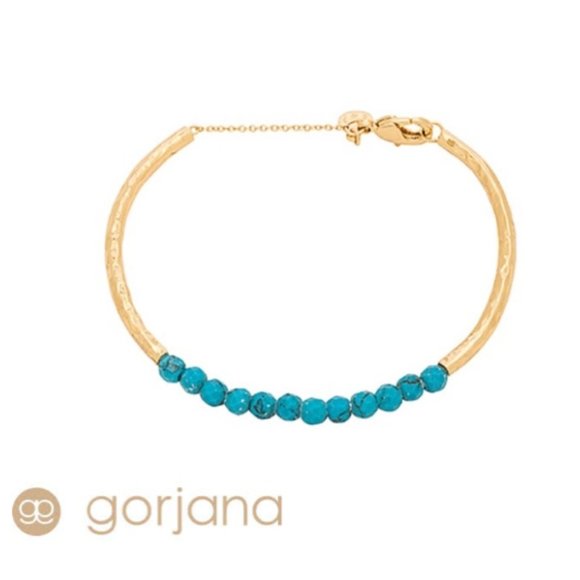 Gorjana Jewelry - Gorjana NWT Power Gemstone Cuff Bracelet | Gold and Turquoise